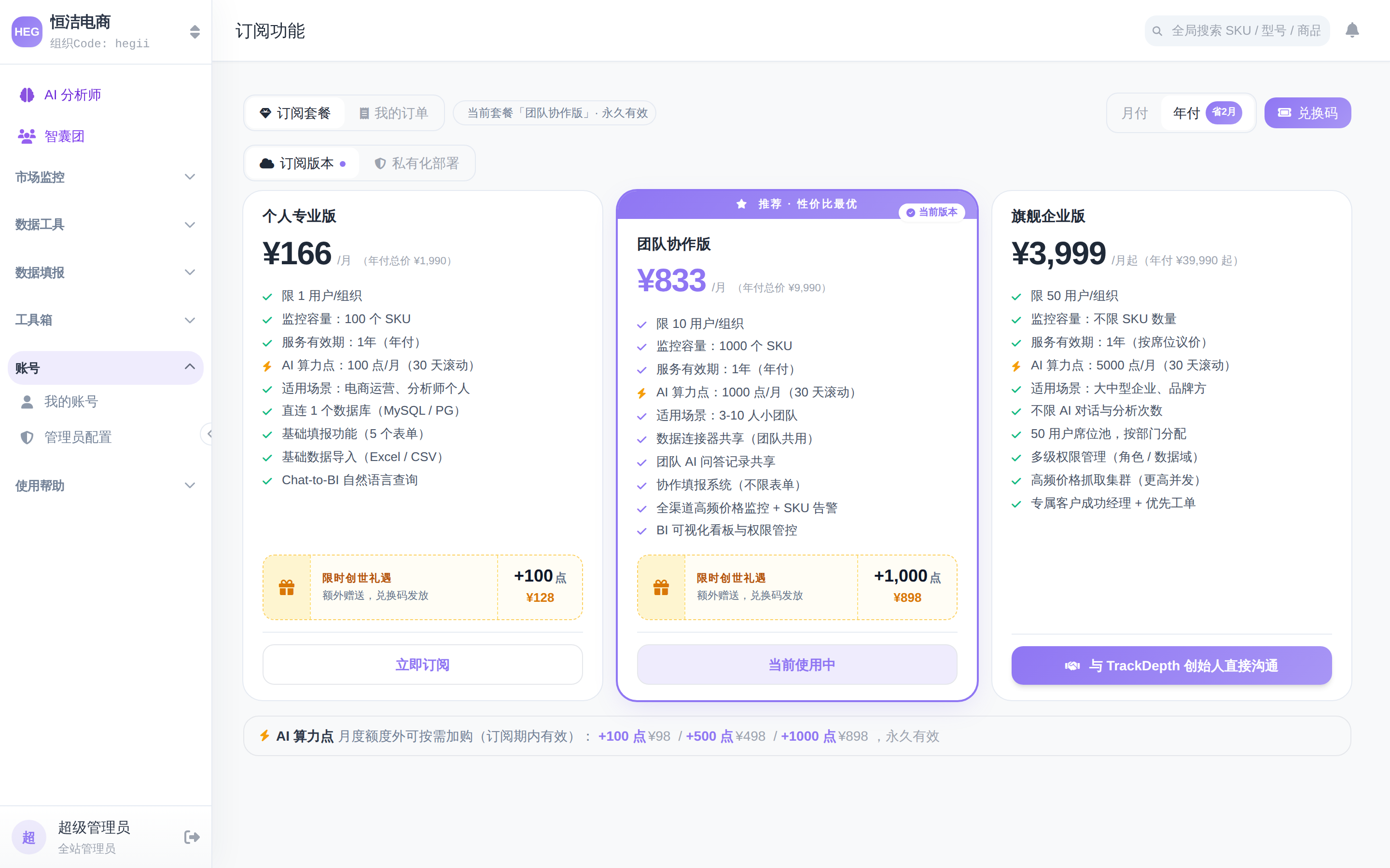 订阅管理